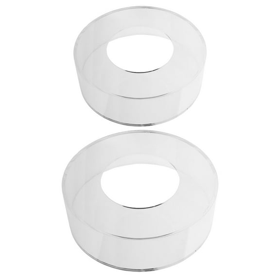 LIFKOME 2Pcs Fillable Dessert Table Stand Clear Acrylic Round for Birthday Party Caterers
