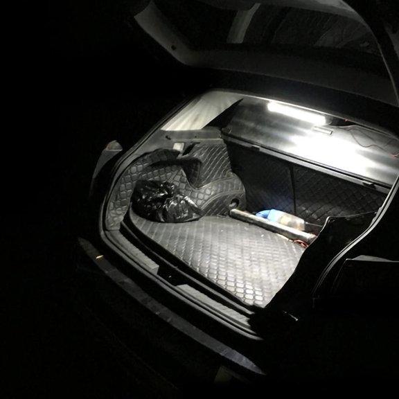 LIFKOME 2Pcs LED Lighting Bar White Interior Lamp Tube with 72 Lamp Beads for Vehicle Use