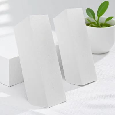 LIFKOME 2Pcs Polystyrene Shapes Crafts White PS Foam Square Block DIY Crafts