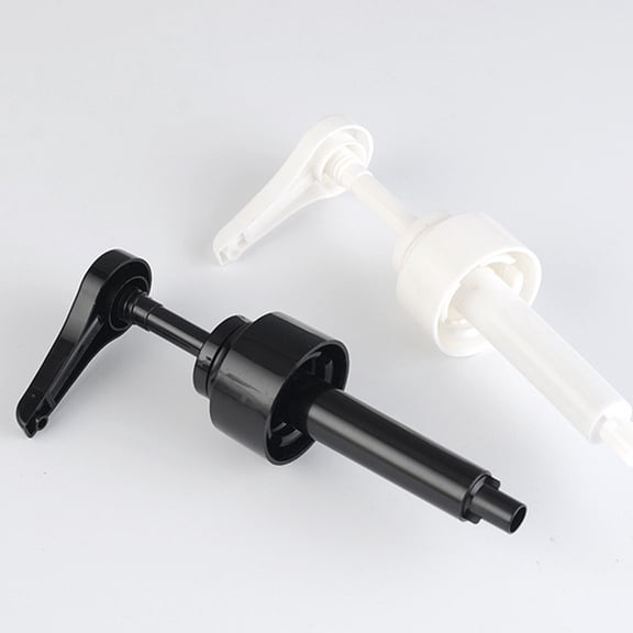 LIFKOME 2Pcs Press Pumps Bottle Caps Black for Home Use with Long Nozzle Design