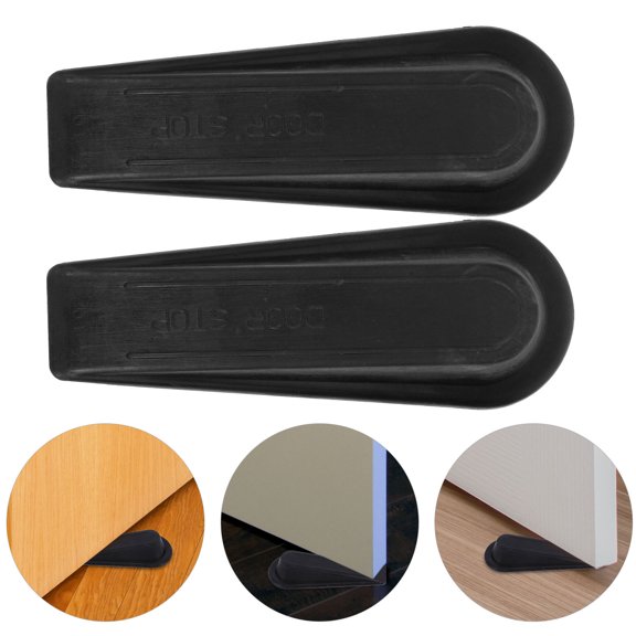 LIFKOME 2Pcs Rubber Door Wedge Block with Windproof and Antislip Features for Door Security