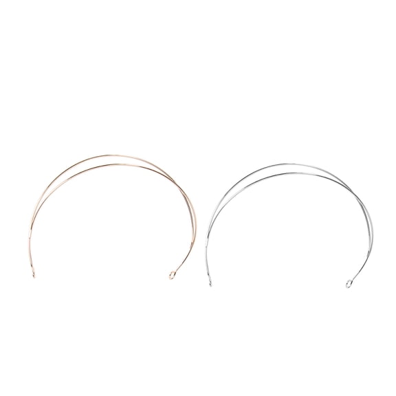 LIFKOME DIY Headband Simple Alloy Wire Assorted Color Fashion Hair Hoop 2Pcs