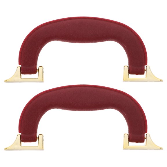 LIFKOME 2Pcs Suitcase Pull Handle Grip For Packaging Boxes Easy Installation Artificial Red
