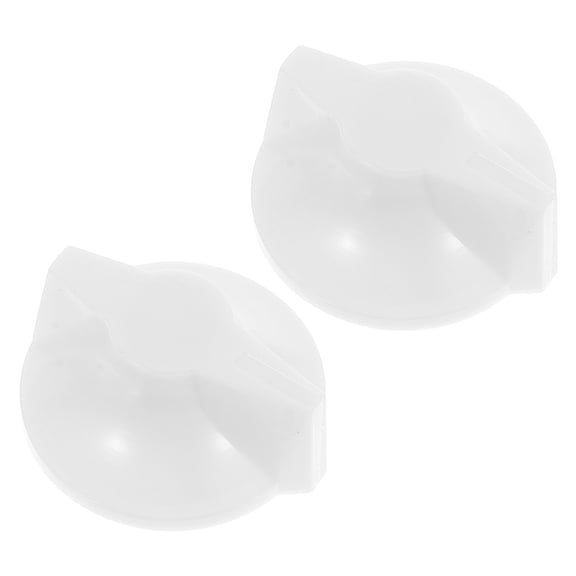 LIFKOME 2Pcs Wall Heater Knob Replacement White Plastic Rotary Knobs for Simple Operation in Home and Industrial Use
