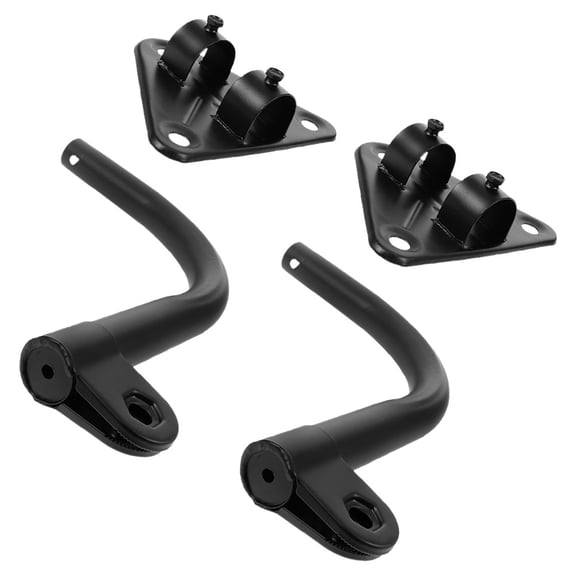 LIFKOME 2Set Sturdy Iron Fan Wall Mount Bracket with Curved Pole Easy Install Fan Mount