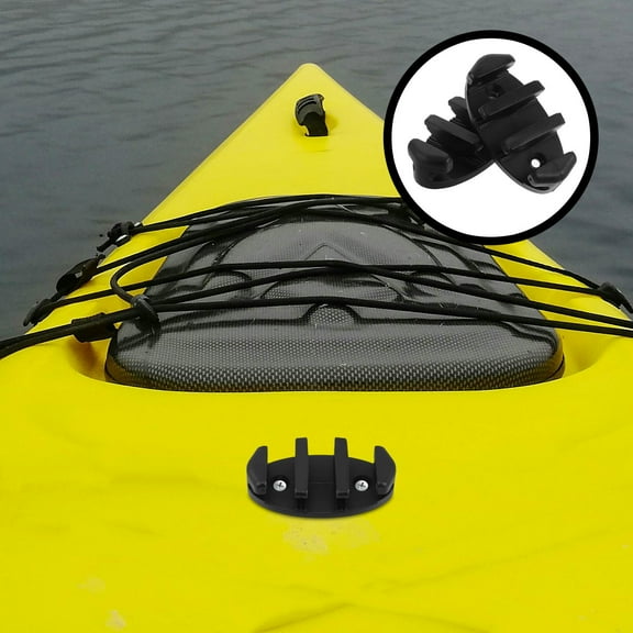 LIFKOME 2pcs Anchor Cleat Black Nylon Kayak Cleats For Canoes Marine Fishing Boat Kayak Accessories