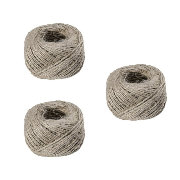 LIFKOME 3-Pack Colored Twine Rope Cut-to-Length for Crafts, Gardening, Packaging and Projects