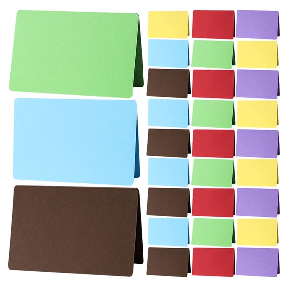 LIFKOME 30Pcs DIY Word Cards Compact Watercolor Cards with Rounded Corners for Creative Expression