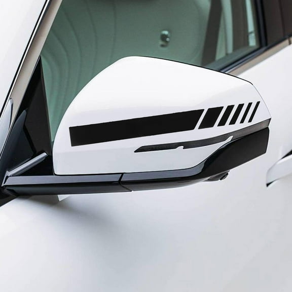 LIFKOME  4 Pcs Car Rear View Mirror Stickers Decals for Vehicles Black