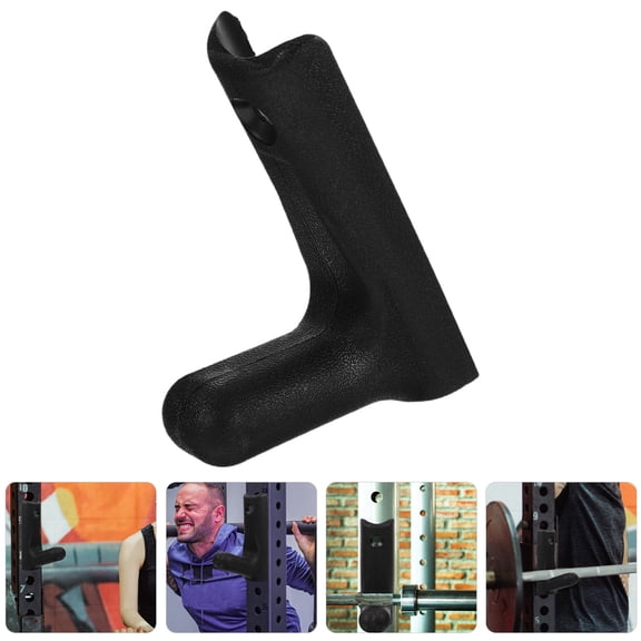 LIFKOME 4 Pcs Gym Equipment Storage Barbell Stand Fitness 16.00X10.50X5.00CM Black