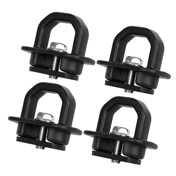 LIFKOME 4 Pcs Truck Fixed Pull Ring D-ring Anchor Tie down Point Moving Cargo Straps