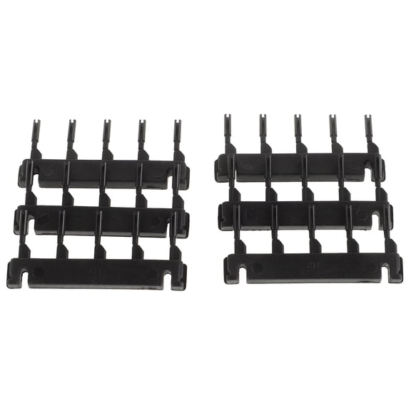 LIFKOME 40Pcs C Shaped Clips for 6D Hair Extensions Machine Black Secure Clip in Extension Holders