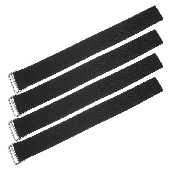 LIFKOME 4-Pack Black Polyester Bed Lifting Pull Straps for Easy Underbed Storage Access and Bedroom Organization