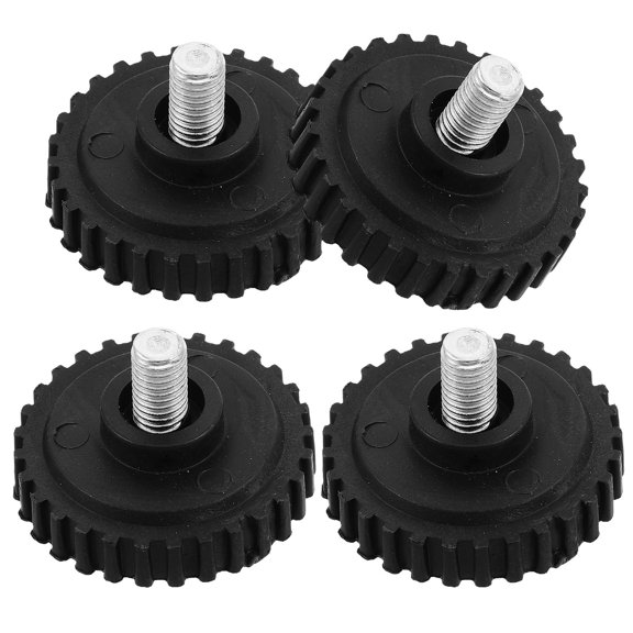 LIFKOME 4-Pack Black Rubber Feet for Digital Scales, Anti- Pads with Easy Installation for Stability