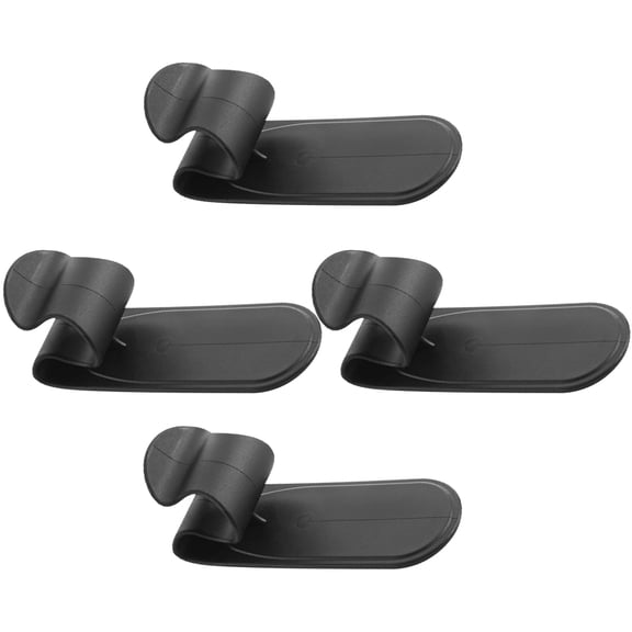 LIFKOME 4Pcs Car Trunk Umbrella Holder Black Plastic Storage Stand with Rounded Corner Design
