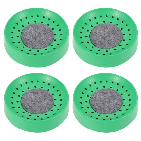 LIFKOME 4Pcs Pigeon Nesting Bowl Green Plastic Bird Breeding Nest with Breathable Washable Pad