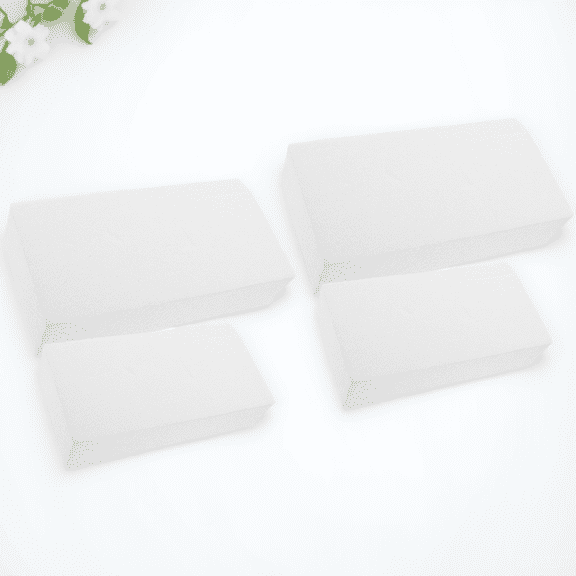 LIFKOME 4Pcs Polystyrene Square Blocks for Crafts Handmade Decorating Birthday Party