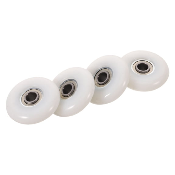 LIFKOME 4Pcs Rowing Machine Seat Wheels Machined Roller for Enhanced Workout Stability