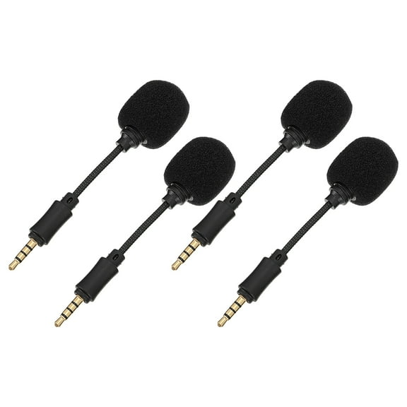 LIFKOME 4Pcs Streamer Microphone with Shielded Wire for Sound