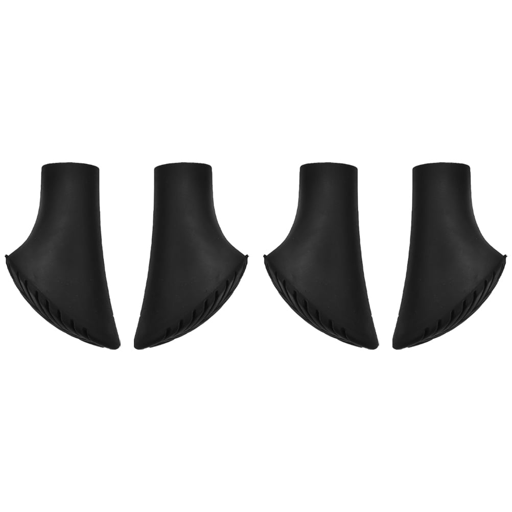 LIFKOME 4pcs Heavy Duty Silicone Walking Stick Tip Covers Non-Slip Crutch Bottom Caps Trekking Pole Tips Replacement Pad Walking Cane Protective Cover