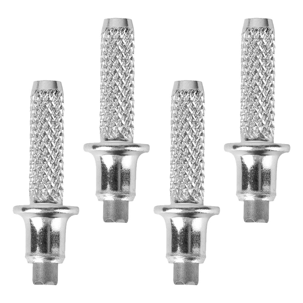 LIFKOME 4pcs Replaceable Metal Trekking Pole Tips Trekking Pole Replacement Tip Protectors Hiking Stick Tips Walking Cane Tips Replacement