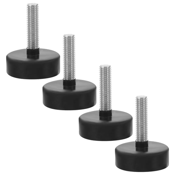 LIFKOME Sturdy Black Adjustable Table Levelers for Furniture Stability