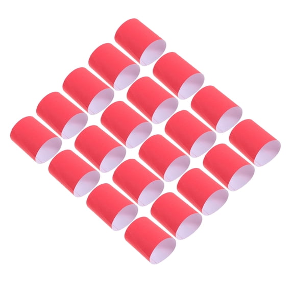 LIFKOME 500Pcs Red Napkin Wraps Paper Bands for Banquets and Holiday Decorations