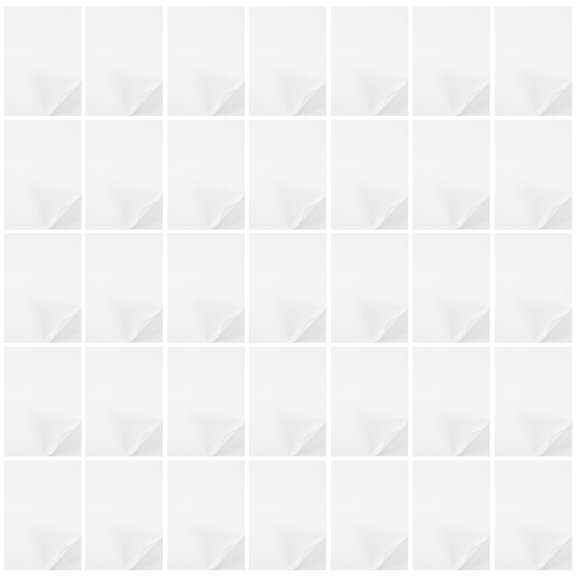 LIFKOME 50Pcs Clear White Single Sided Adhesive Sheets Ideal for DIY Home Decor and Crafts