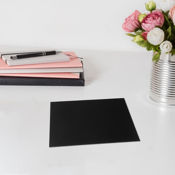 LIFKOME 5Pcs Engravable Black Aluminum Plates for Sublimation with Anodized Surface for Business