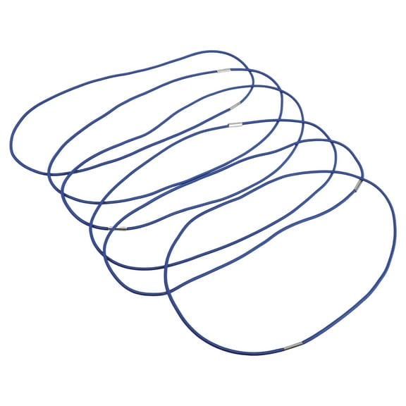 LIFKOME 6Pcs Garbage Can Elastic Bands Blue Trash Bag Ties Secure Fit for Various Bag Sizes