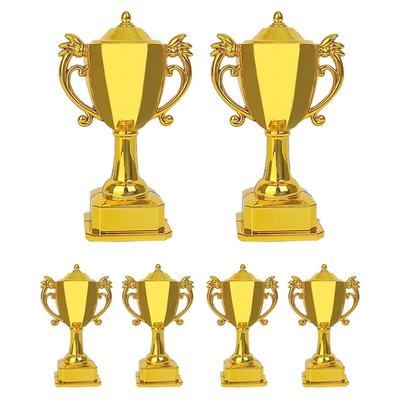 LIFKOME Miniature Plastic Trophy Ornament Cake Decoration 6 Pieces