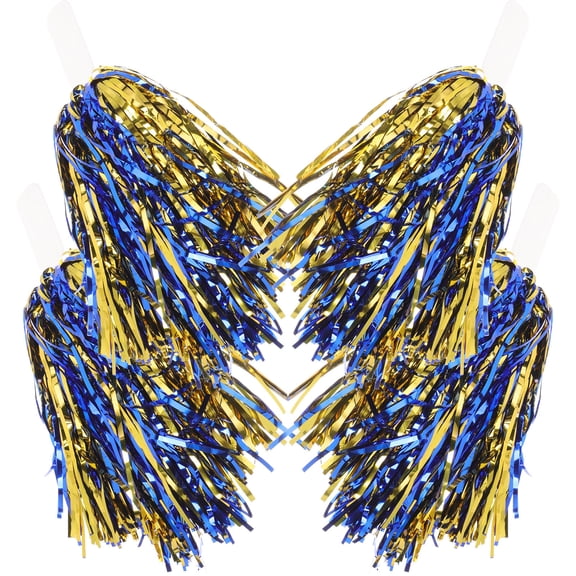 LIFKOME 6Pcs Premium Pe Material Cheerleading Pom Poms Assorted Colors for Sports and Parties