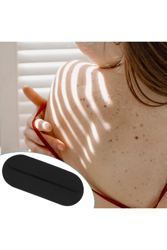 6pcs Suit Shoulder Pads Silicone Black Invisible Broaden Shoulder Shape for Women Dancing