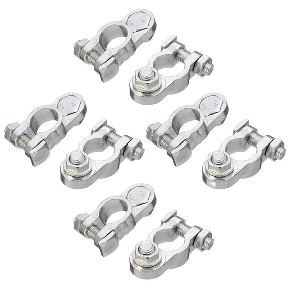 LIFKOME 8Pcs Car Battery Terminal Clamp Aluminium Alloy Battery Clip Compact and Easy to Install