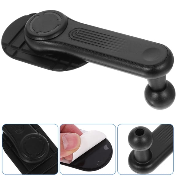 LIFKOME Black Adhesive Car Phone Mount with Stable Design for Secure Mobile Device Holding and Easy Use