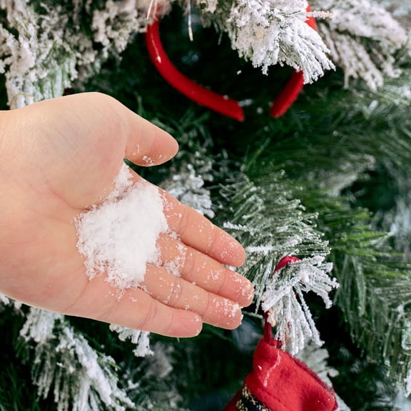 LIFKOME Artificial White Snow Powder for Christmas Home Decor and Party Scene Use