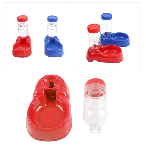 LIFKOME Automatic Pet Water Feeder Red Smooth Surface Safe Environmentally Friendly