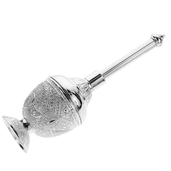 LIFKOME Holy Water Fonts For Home Holy Water Decorative Bottle Silver European Style 1Set
