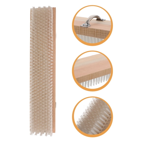 LIFKOME Beige Elevator Track Cleaning Brush for Commercial Use, Deep Cleaning Tool for Elevator Maintenance
