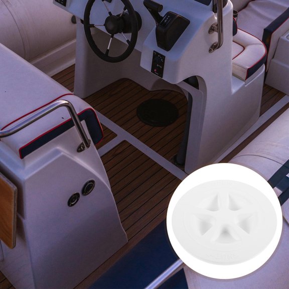 LIFKOME Boat Hatch Cover White Circular Deck Plate Durable Marine Inspection Access Port