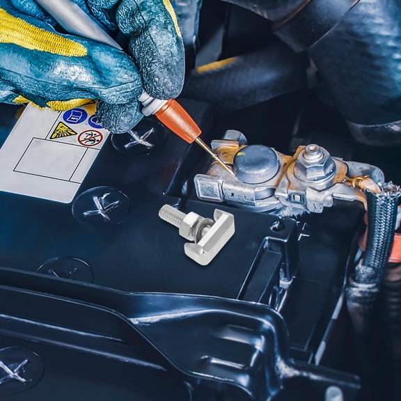 LIFKOME Car Battery Terminal Bolt Battery Cable Tensioner Bolt Kit Auto Battery Cable Extender Bolt Battery Accessories For Automotive Replacement