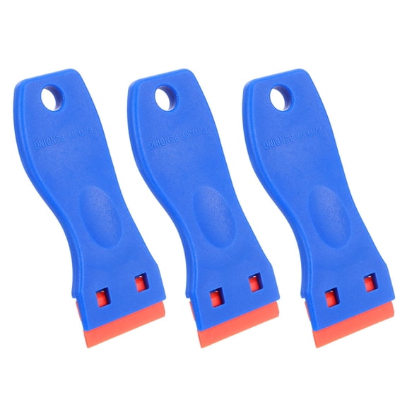 LIFKOME Car Changing Filming Tool Set Blue Plastic Scraper Cutter for Sticker Removal and Multi-Purpose Scraper