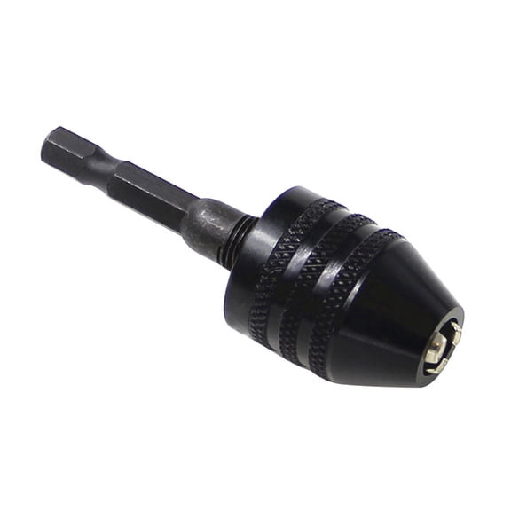 LIFKOME Carbon Steel Drill Chuck Keyless Black Tool for Instant Bit Change and Lock