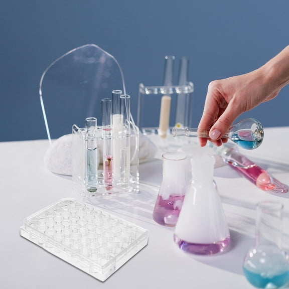 LIFKOME Cell Culture Plate Cell Culture Tray Petri Dish Cell Culture Container Laboratory Culture Tray Professional Laboratory Supply (48 Holes)