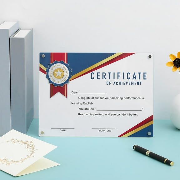 LIFKOME Clear Acrylic Document Frame for Display Use A4 Size Great Durability and Stylish Look for Certificates Awards