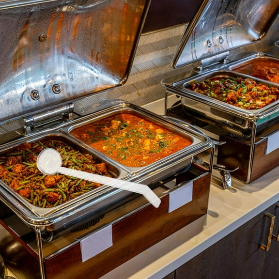 LIFKOME Clear Long Handle Serving Ladle Spoon Sauce Scoop For Catering Sauce Gravy Buffet And Soup