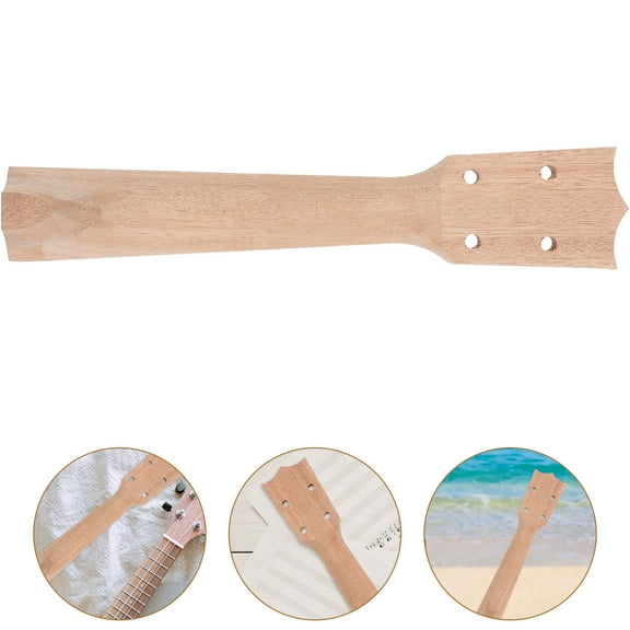 LIFKOME DIY Ukulele Neck Wooden Blank Concert Ukulele Neck Handwork Guitar Ukulele Neck