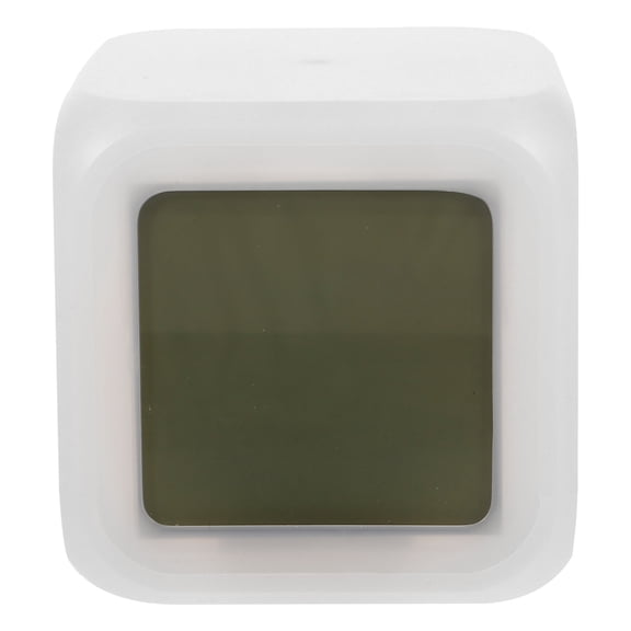 LIFKOME Digital LCD Alarm Clock with Calendar Temperature and Countdown Display in White