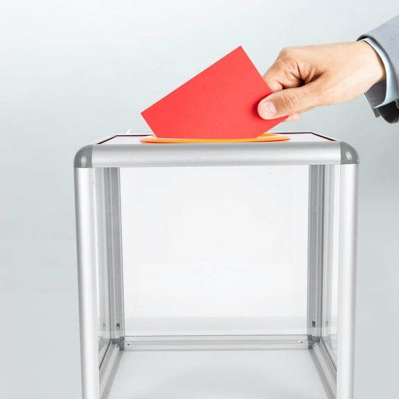 LIFKOME Drawing Box For Raffle Transparent Material Locking 1Pack