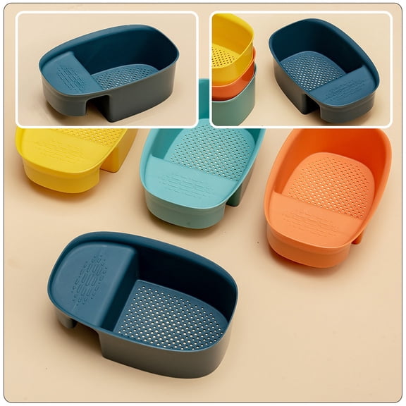 LIFKOME Durable Plastic Sink Drain Basket in Dark Blue for Storage and Efficient Water Drainage
